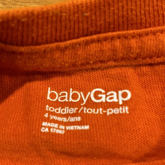 Boy’s Size 4 GAP 100% Cotton T-shirt Bundle of 2: Airplane & Motorcycles-EUC - Picture 4 of 13